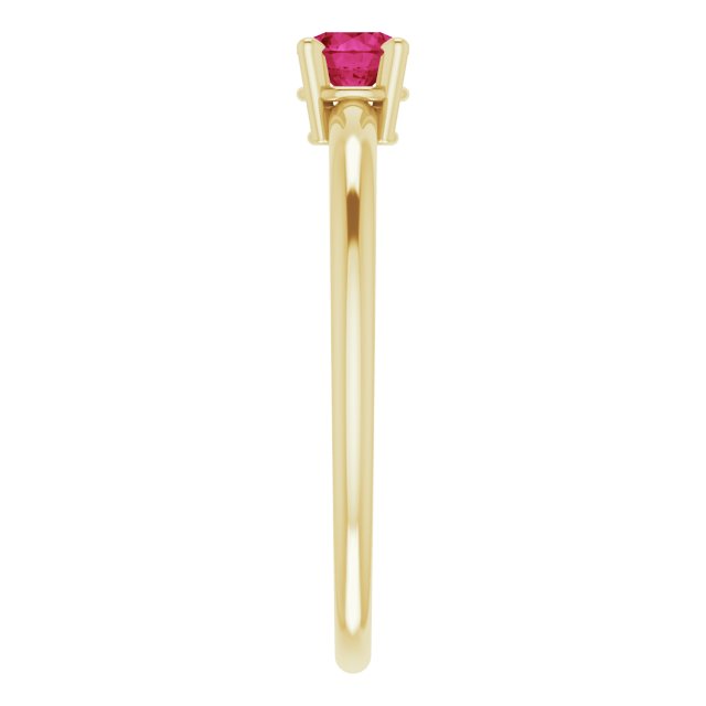 RUBY PINKY RING