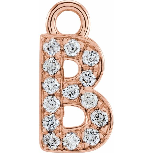 PAVE DIAMOND INITIAL DANGLE