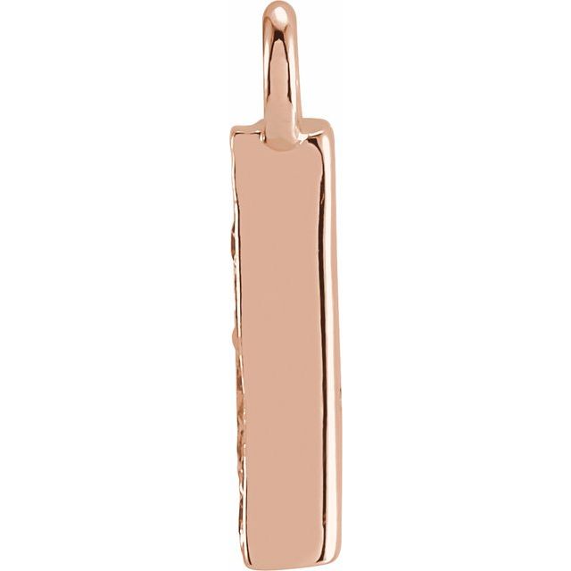 PAVE DIAMOND INITIAL DANGLE
