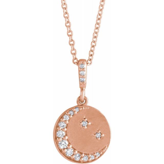 CRESCENT MOON COIN NECKLACE
