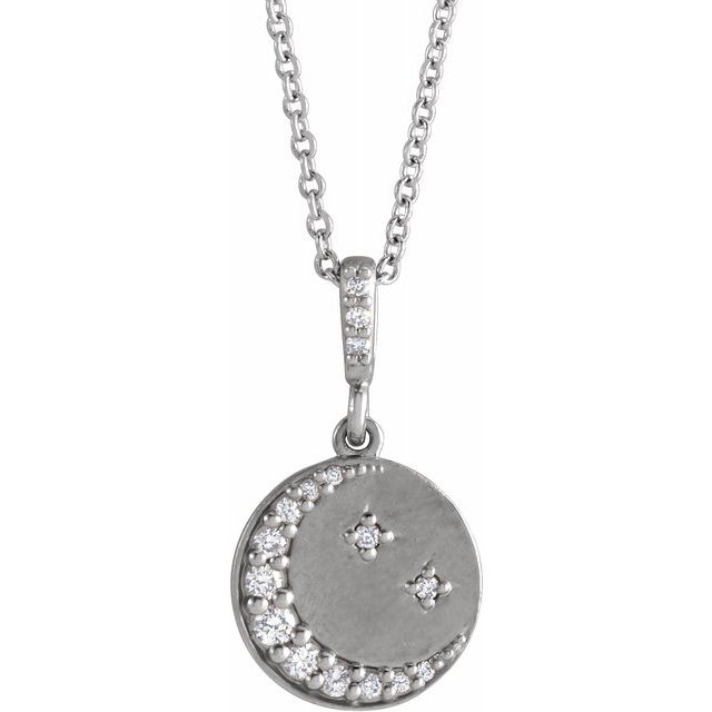 CRESCENT MOON COIN NECKLACE