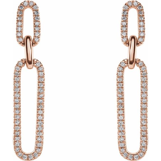 ⅓ CTW DIAMOND LINK EARRINGS