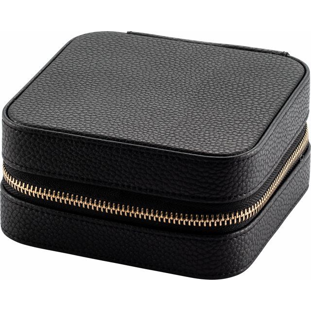 VEGAN LEATHER JEWELRY CASE WITH MIRROR