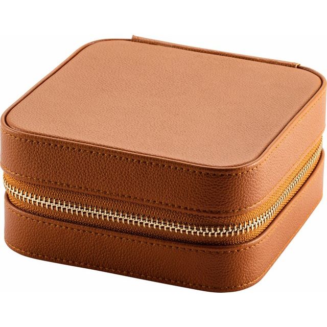 VEGAN LEATHER JEWELRY CASE WITH MIRROR