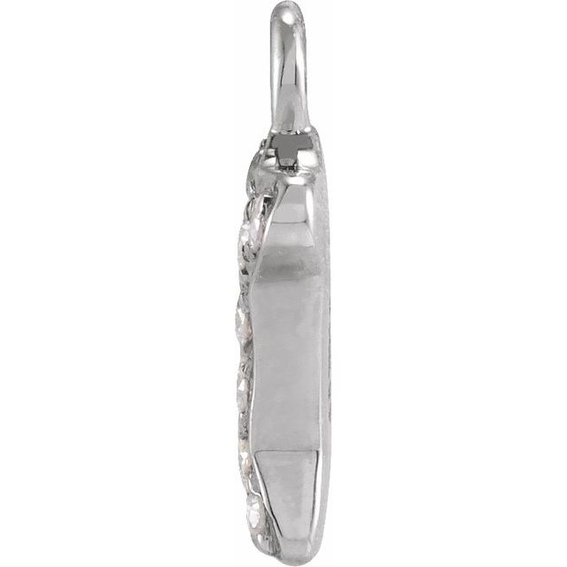PAVE DIAMOND DOG BONE DANGLE