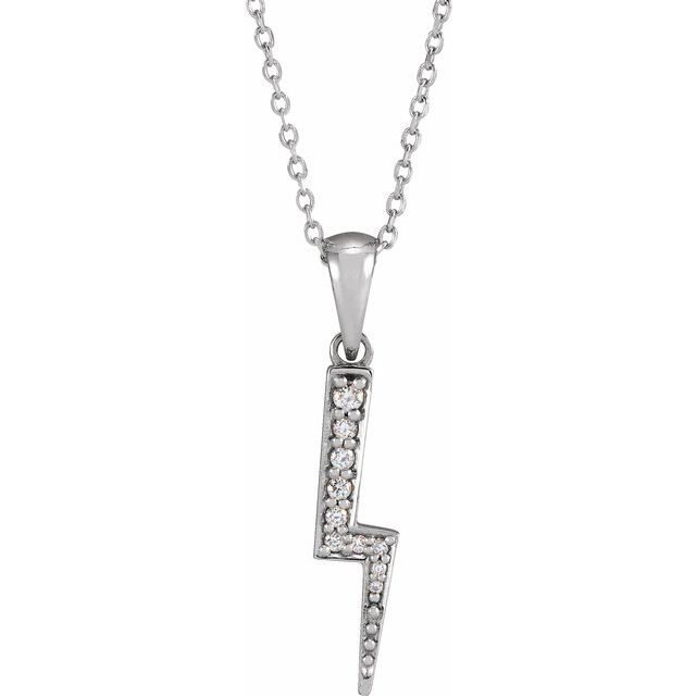 DIAMOND LIGHTNING BLOT NECKLACE