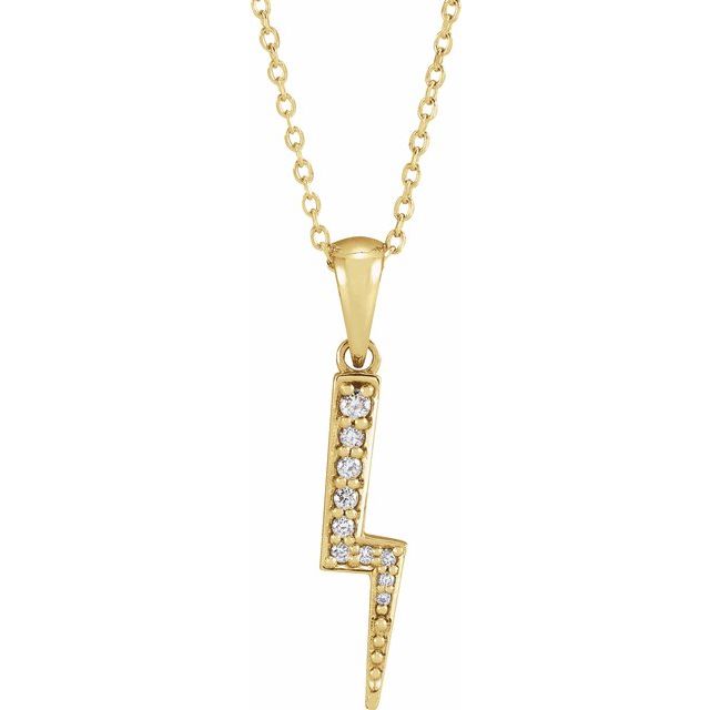 DIAMOND LIGHTNING BLOT NECKLACE