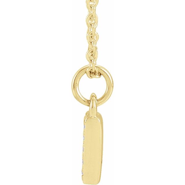PETITE PAVE DIAMOND NUMERAL NECKLACE (16-18")