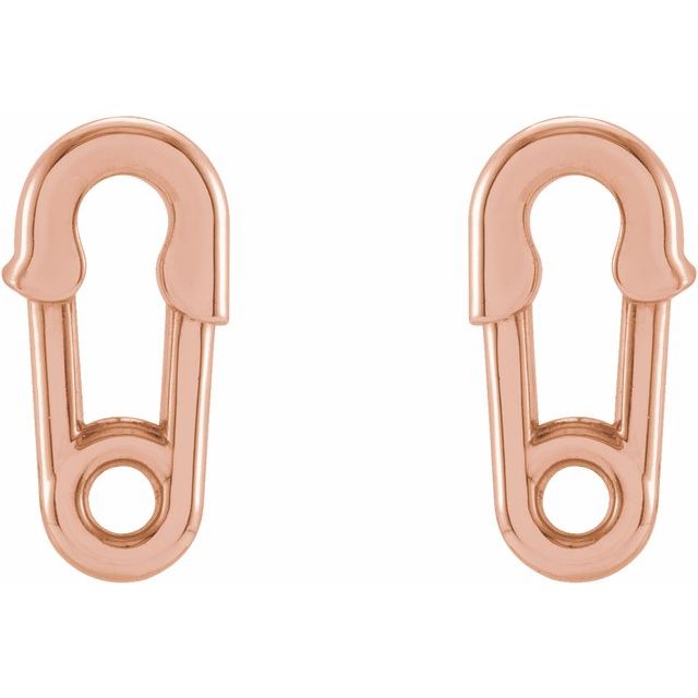 PAPERCLIP STUD EARRINGS