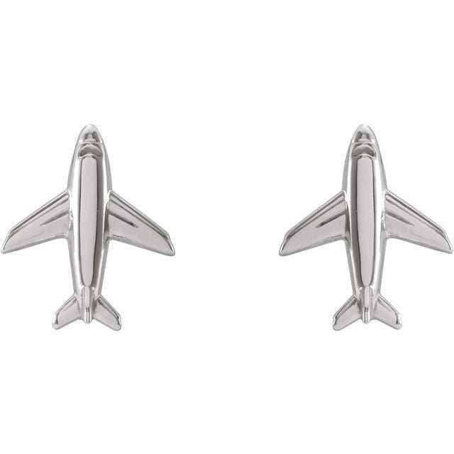 PETITE AIRPLANE EARRINGS