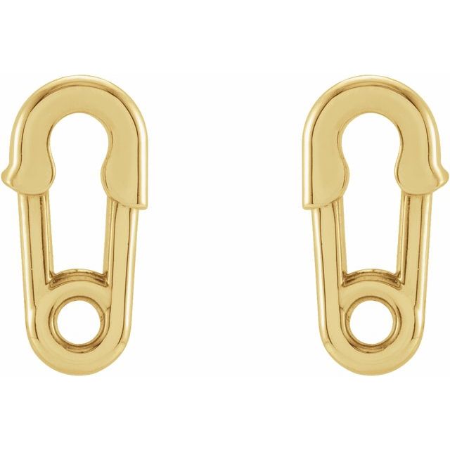 PAPERCLIP STUD EARRINGS