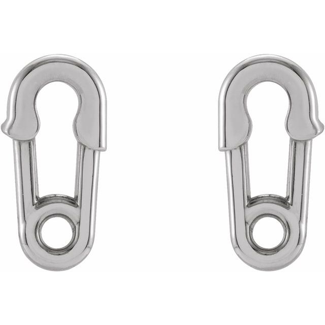 PAPERCLIP STUD EARRINGS