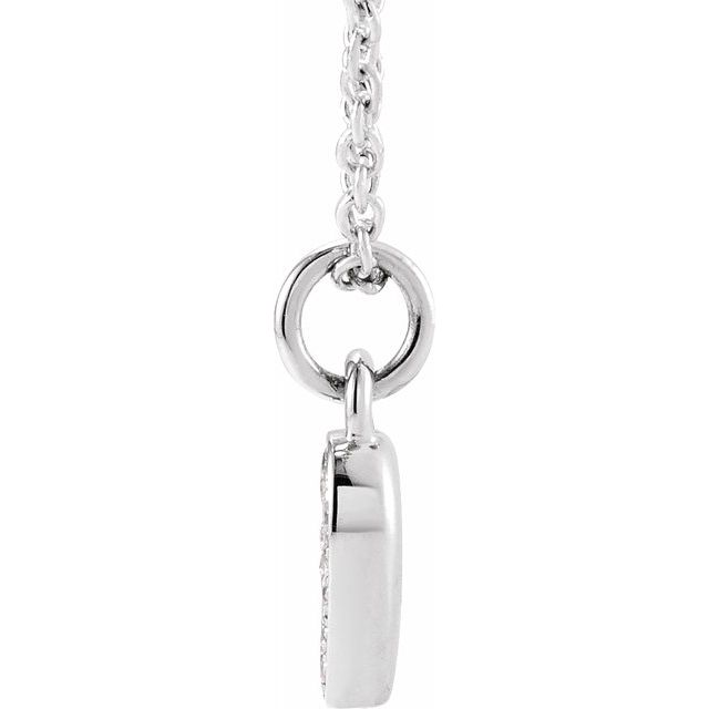 PETITE PAVE DIAMOND NUMERAL NECKLACE (16-18")
