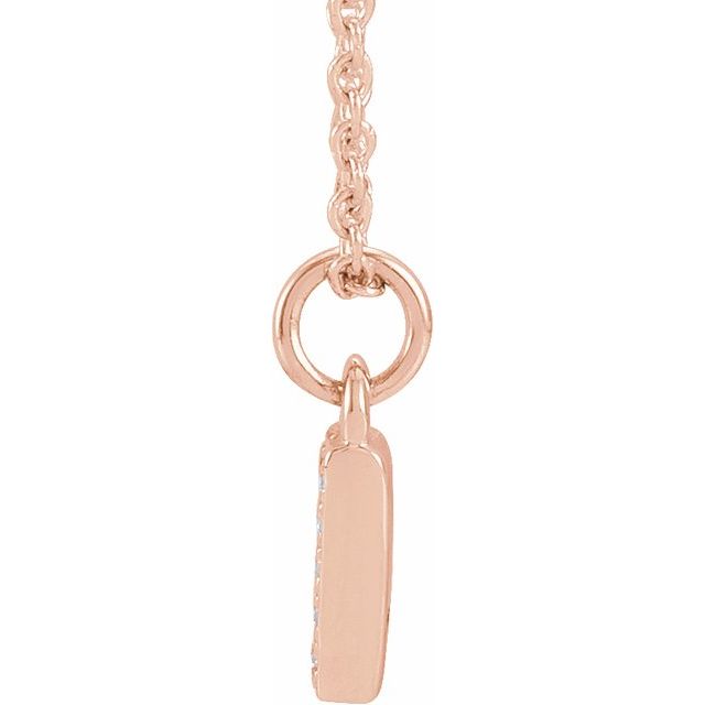 PETITE PAVE DIAMOND NUMERAL NECKLACE (16-18")