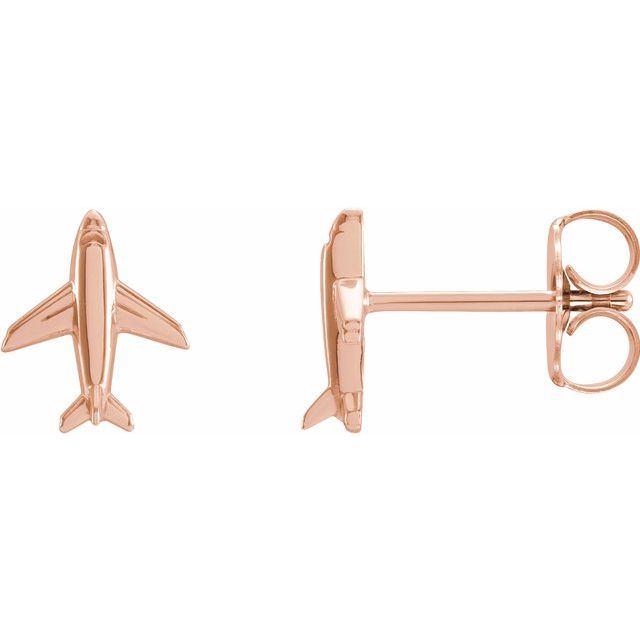 PETITE AIRPLANE EARRINGS