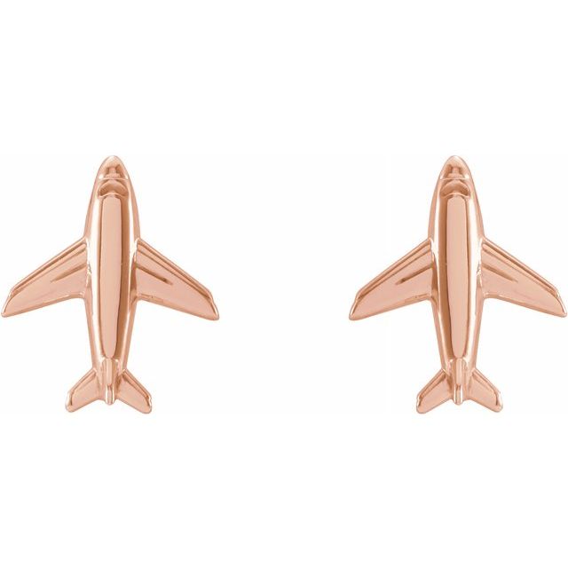 PETITE AIRPLANE EARRINGS