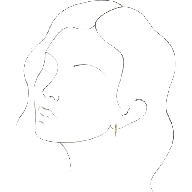 BEAD CHAIN EARRING