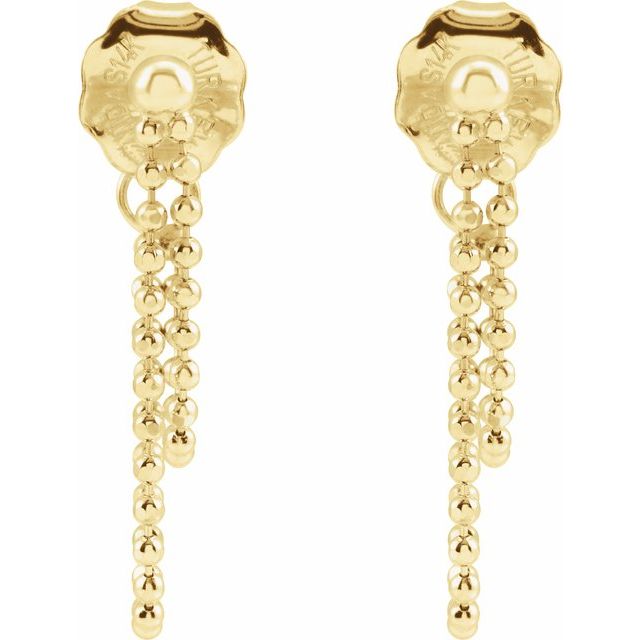 BEAD CHAIN EARRING