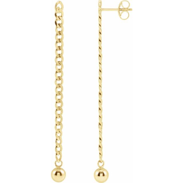 CURB CHAIN EARRING