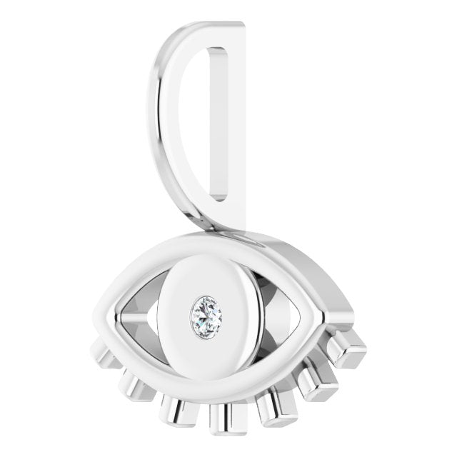 DIAMOND EVIL EYE PENDANT