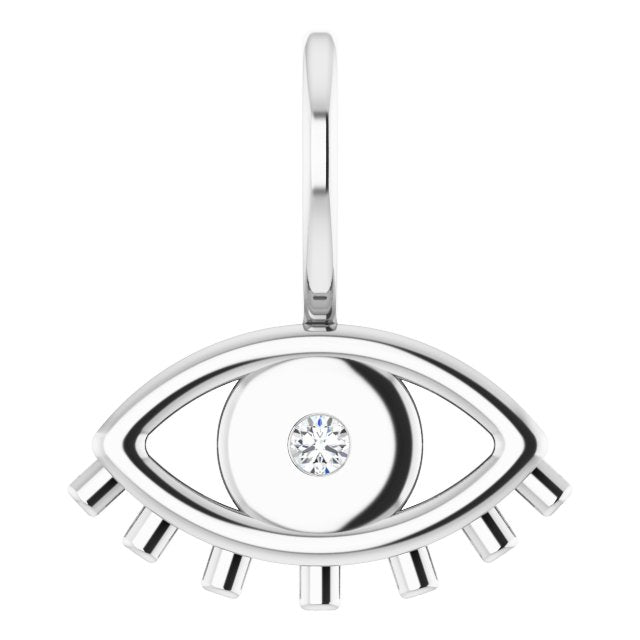 DIAMOND EVIL EYE PENDANT