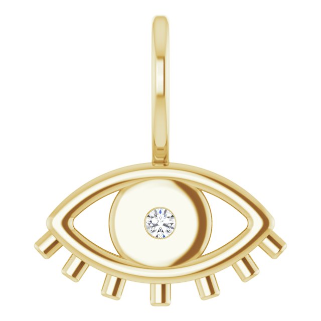 DIAMOND EVIL EYE PENDANT