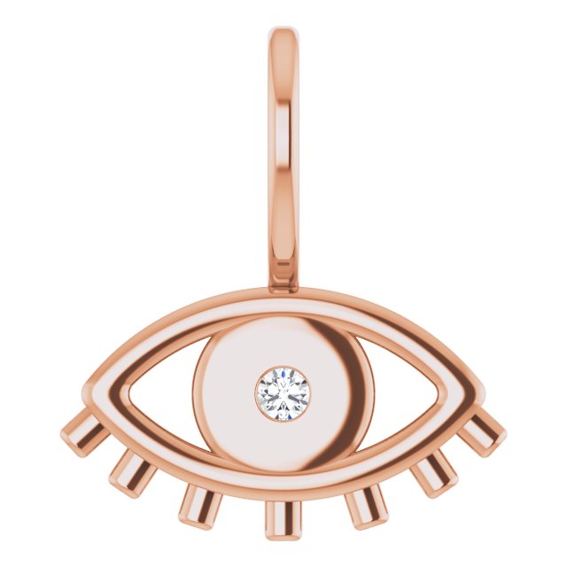 DIAMOND EVIL EYE PENDANT