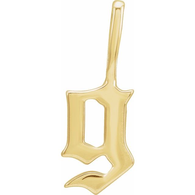 GOTHIC INITIAL CHARM / PENDANT