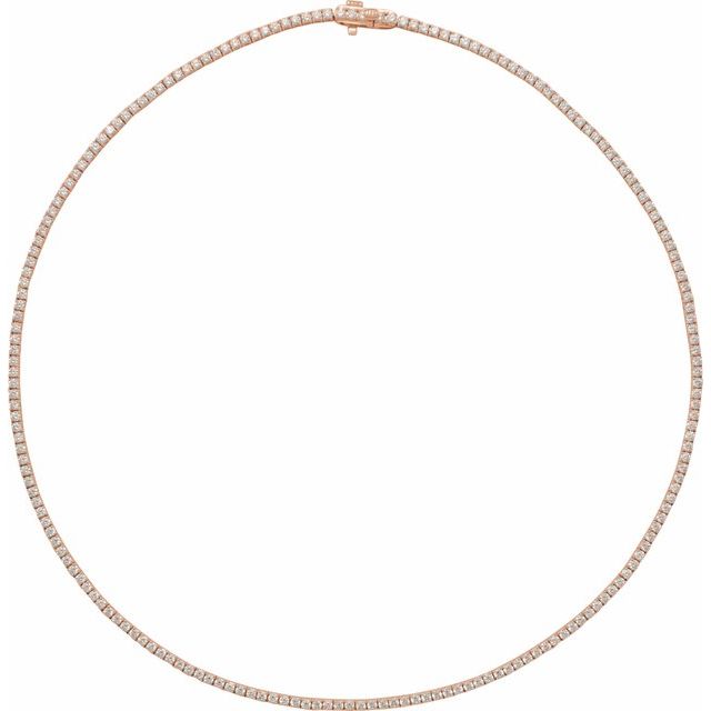 5 ⅞ CTW DIAMOND TENNIS NECKLACE