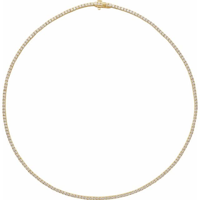 5 ⅞ CTW DIAMOND TENNIS NECKLACE