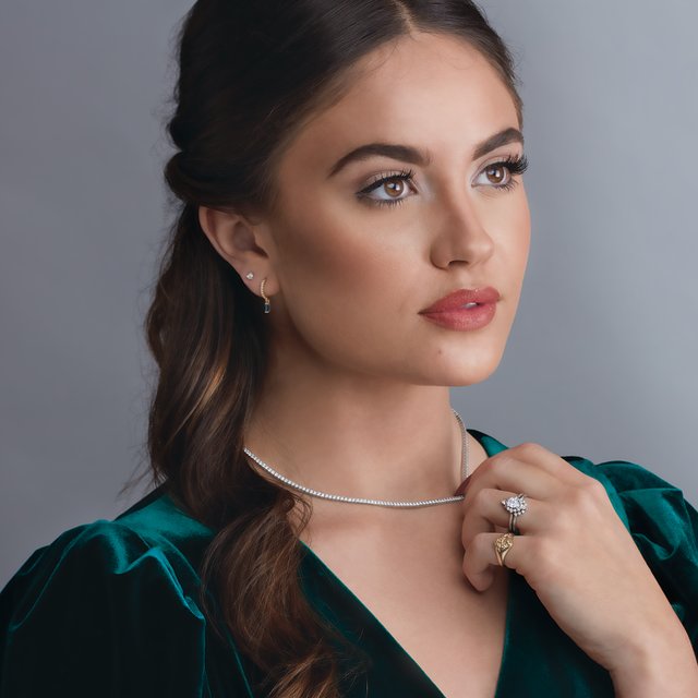 5 ⅞ CTW DIAMOND TENNIS NECKLACE