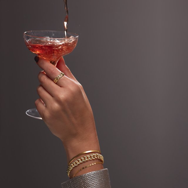 ¾ CTW DIAMOND CURB CHAIN BRACELET