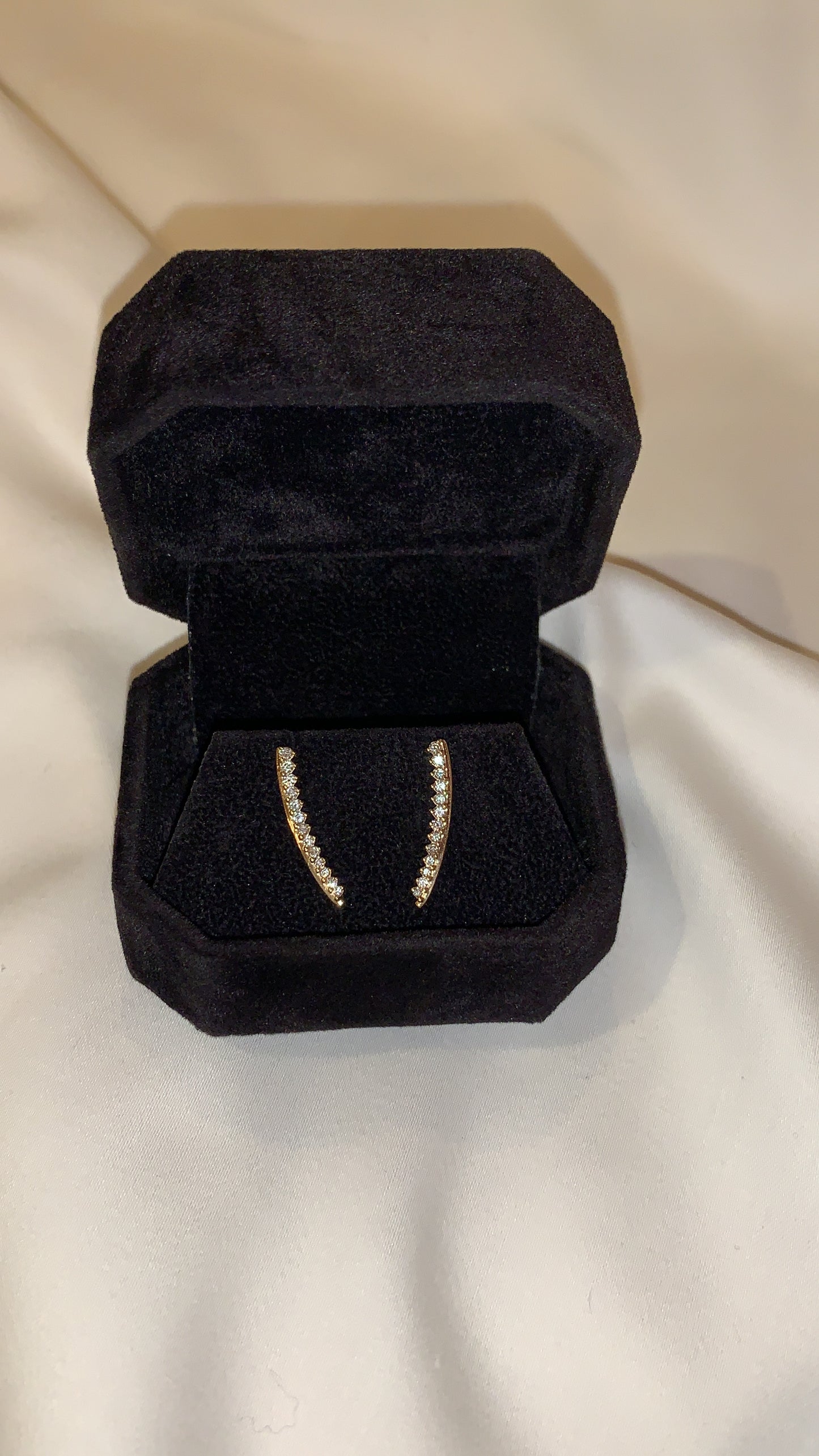 ⅓ CTW DIAMOND EAR CLIMBERS