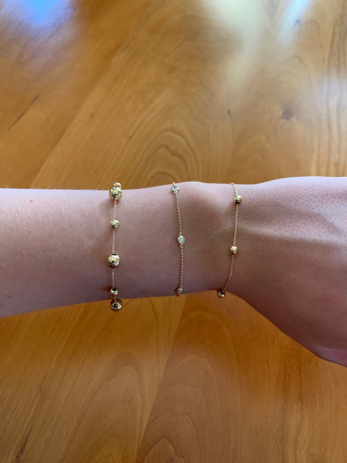 BEZEL SET 5-STONE BRACELET