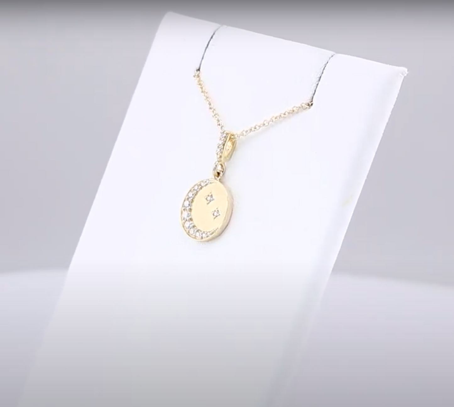 CRESCENT MOON COIN NECKLACE