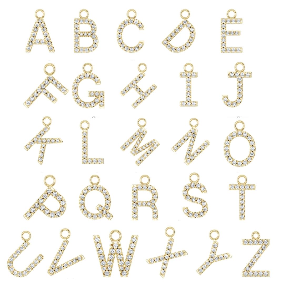 DIAMOND INITIAL DANGLE