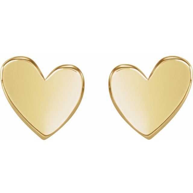 ASYMMETRICAL HEART EARRING