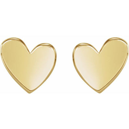 ASYMMETRICAL HEART EARRING