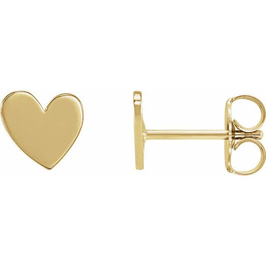 ASYMMETRICAL HEART EARRING