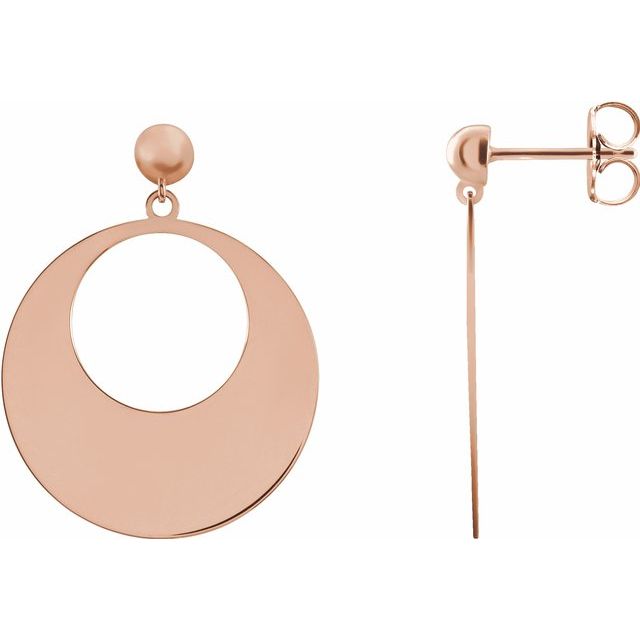 CIRCLE DANGLE EARRING