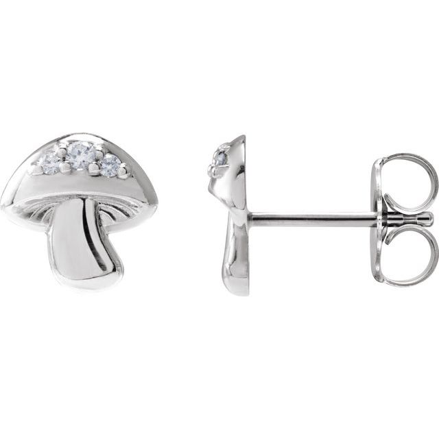 MUSHROOM STUD EARRINGS