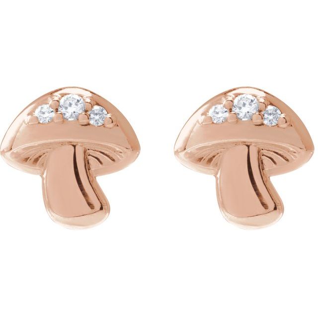 MUSHROOM STUD EARRINGS