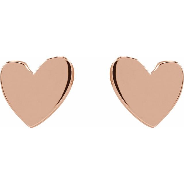 ASYMMETRICAL HEART EARRING