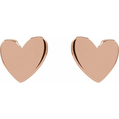 ASYMMETRICAL HEART EARRING