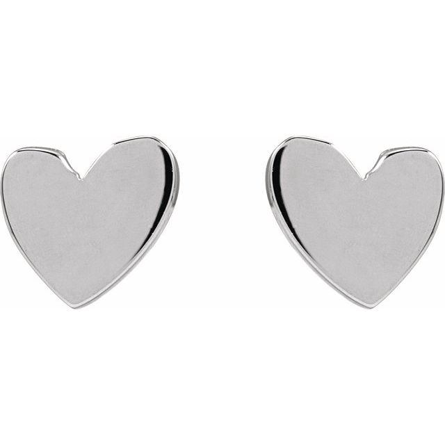 ASYMMETRICAL HEART EARRING