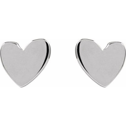 ASYMMETRICAL HEART EARRING