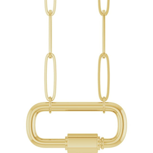 CARABINER CHARM NECKLACE