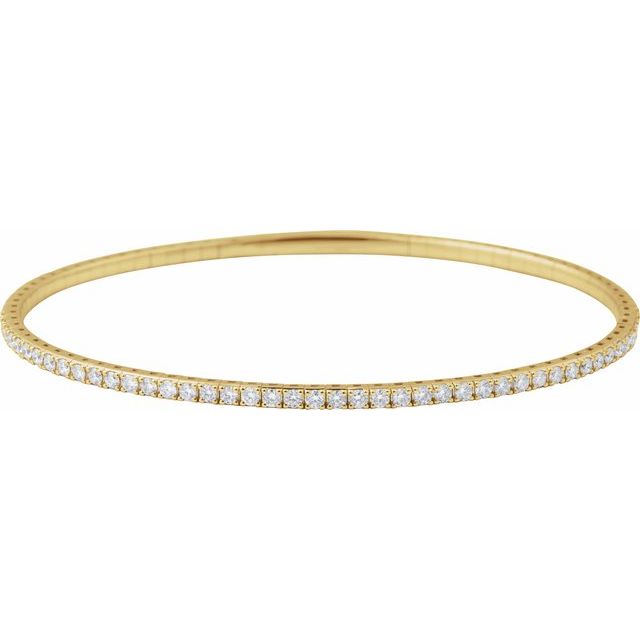 FLEXIBLE BANGLE TENNIS BRACELET