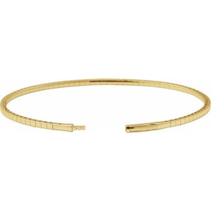 FLEXIBLE BANGLE TENNIS BRACELET