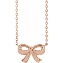 Load image into Gallery viewer, GOLD BOW NECKLACE
